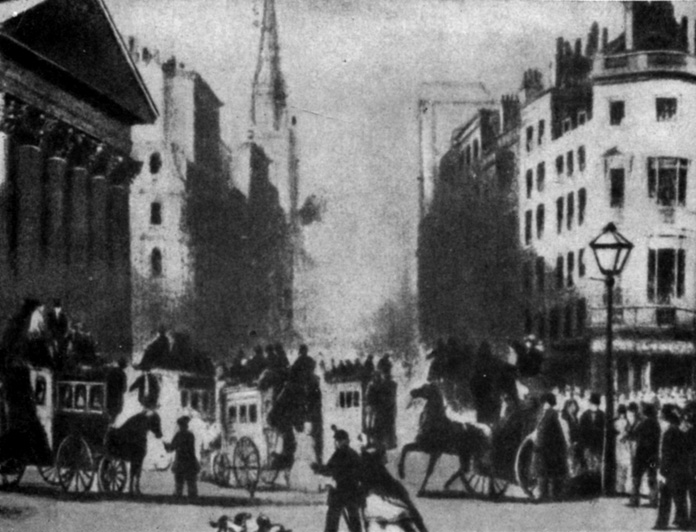 Вид на Сити в 1859 году
