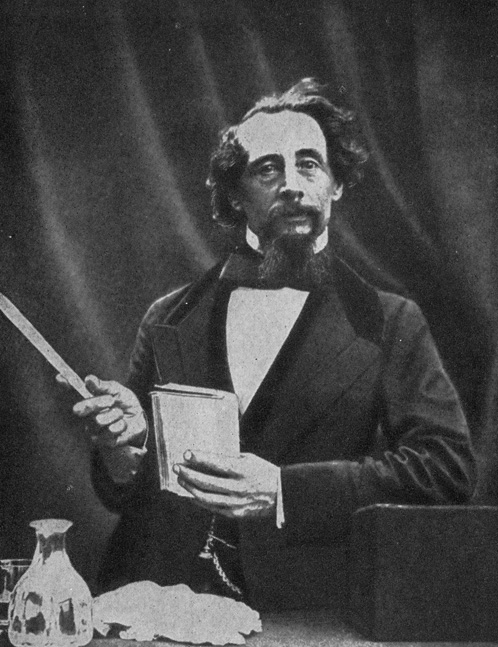 Рис. 5. Диккенс выступает с чтением отрывков из своего произведения. Фотография 1861 г.